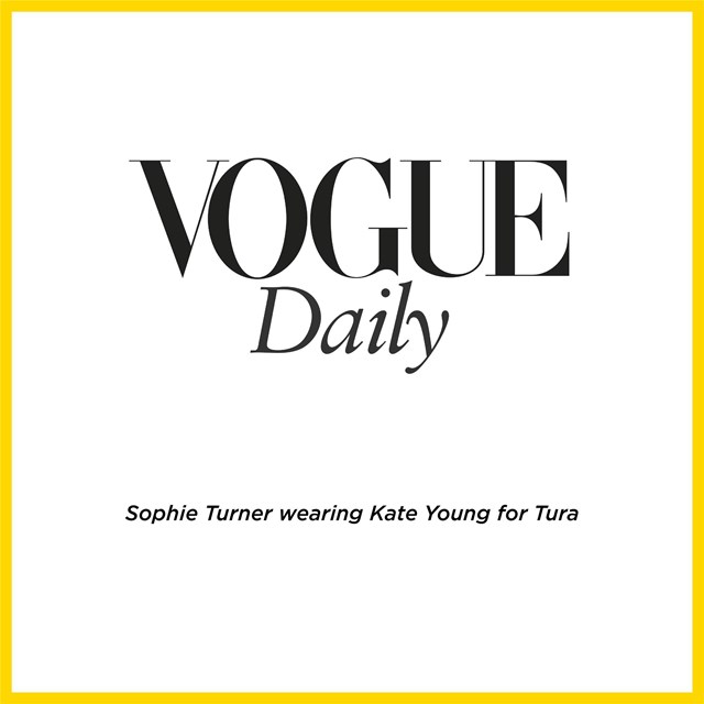 SOPHIE TURNER WEARING KATE YOUNG FOR TURA K557 TOR ON THE COVER OF VOGUE DAILY