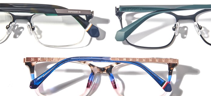 SUPERDRY Logo Temples SDOM516TDGN SDOM517TGRY SDOW038TSLA