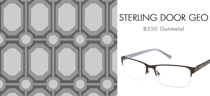 TED BAKER CUSTOM PRINTS GEOMETRIC STERLING DOOR GEO MORROCAN INSPIRED REPEAT PATTERN DESIGN